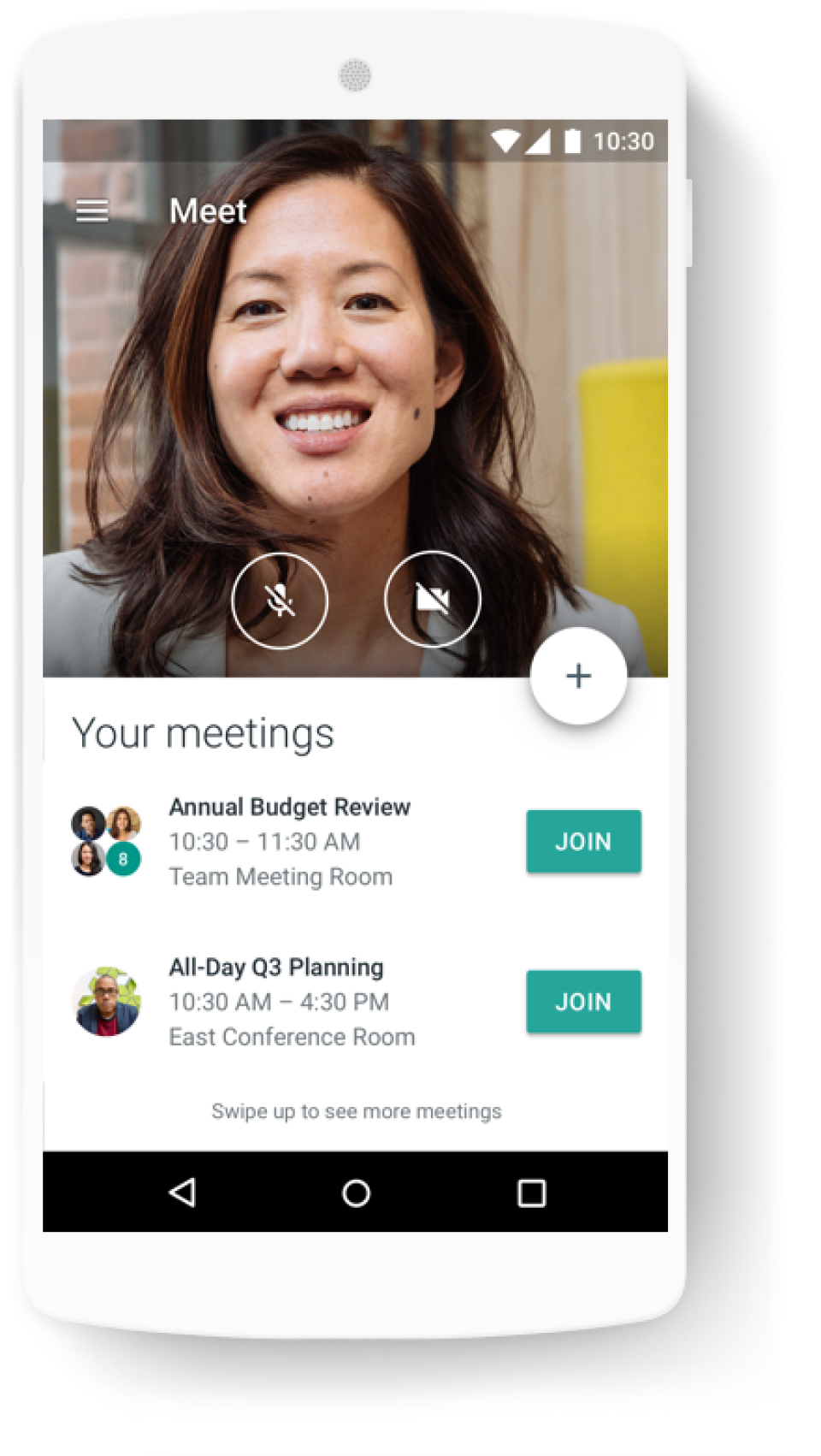 screenshot of Google Meet